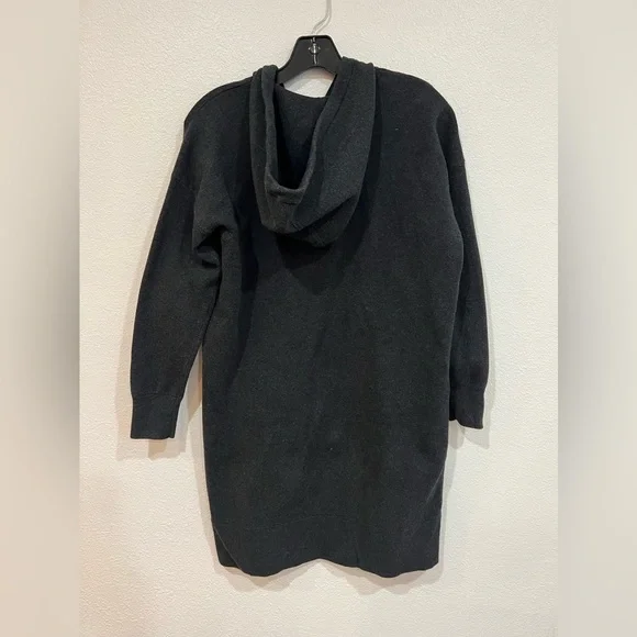 Madewell Hoodie Sweater Dress Heather Charcoal Grey Women’s Size XS - Picture 5 of 7